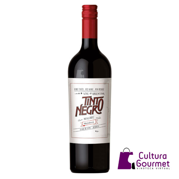 Tinto Negro Malbec Mendoza. Recomendado por nuestro sommelier y disponible en nuestra vinoteca virtual para envío a todo el país.